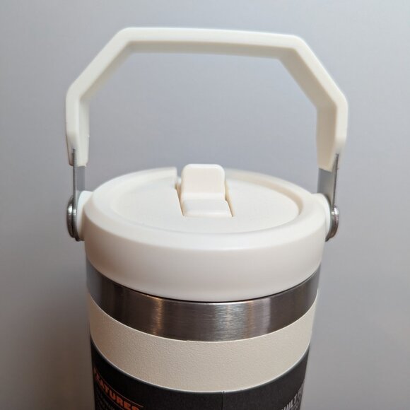 BRAND NEW Stanley IceFlow Stainless Steel Tumbler with Straw, Beige 30oz - Picture 4 of 5